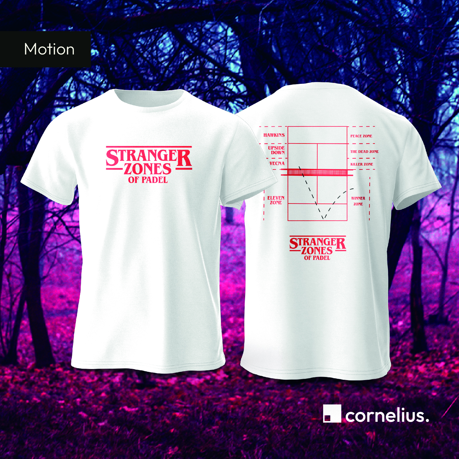 Stranger Court Padel Tee (White)
